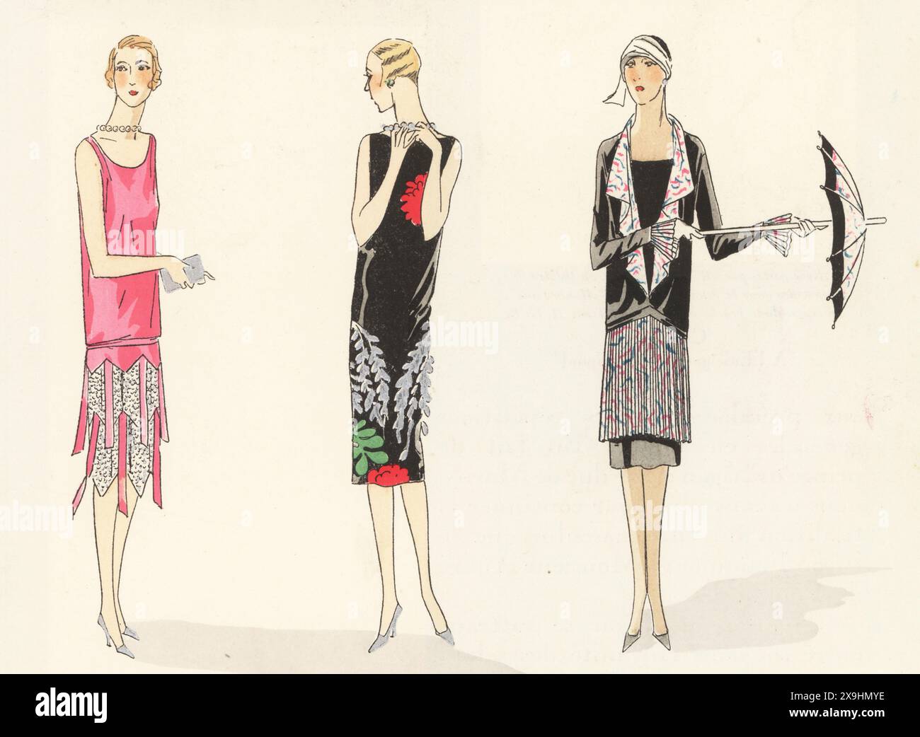 Molyneux Rosa Robe Flappers français dans les robes de l'après-midi et du soir, 1926 ...