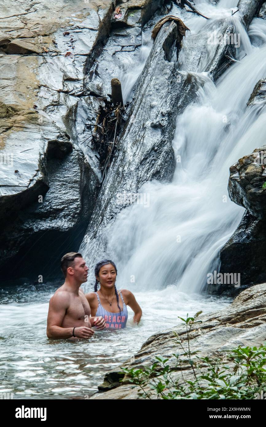 Cascade de Mae sa, niveau supérieur Banque D'Images