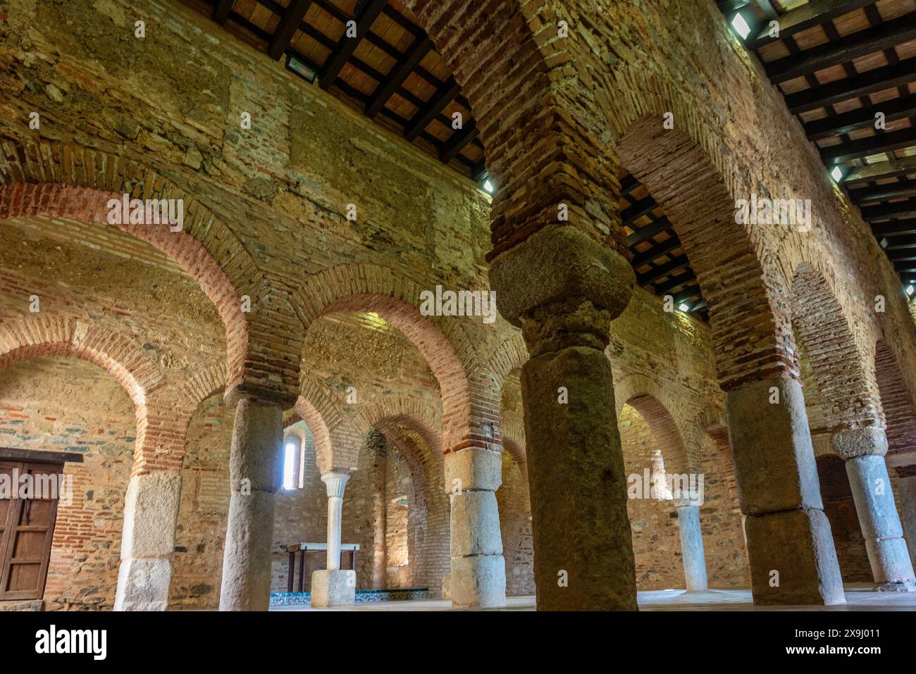 Mosquée Almonaster la Real, oratoire islamique du IXe siècle, Almonaster la Real , Huelva, Andalousie, Espagne. Banque D'Images