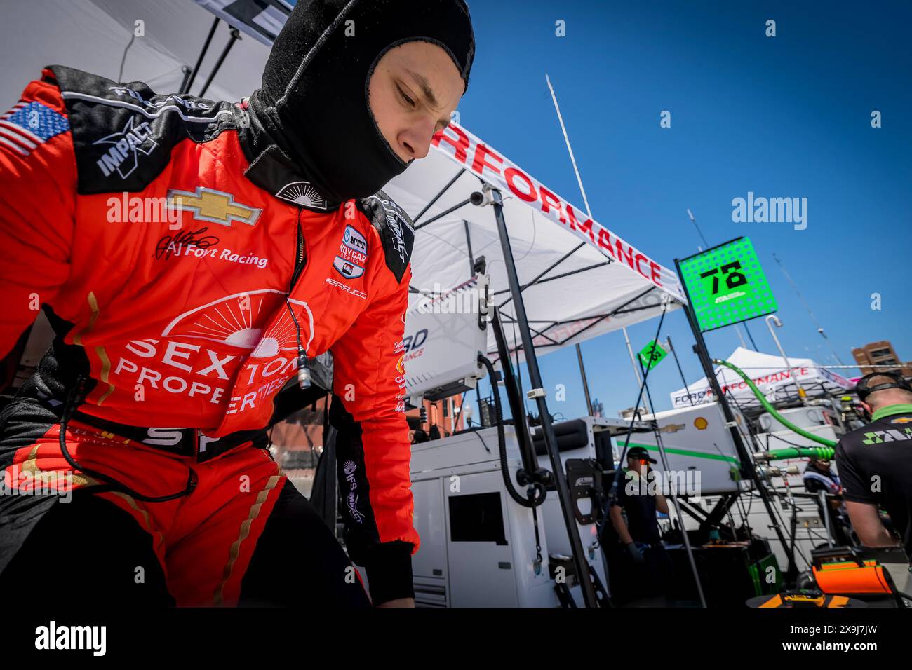 31 mai 2024, Detroit, Mi, États-Unis : SANTINO FERRUCCI (14), pilote de LA SÉRIE NTT INDYCAR de Woodbury, Connecticut, se prépare à s'entraîner pour le Grand Prix de Detroit dans les rues de Detroit à Detroit, mi. (Crédit image : © Walter G. Arce Sr./ASP via ZUMA Press Wire) USAGE ÉDITORIAL SEULEMENT! Non destiné à UN USAGE commercial ! Banque D'Images 31 mai 2024, Detroit, Mi, États-Unis : SANTINO FERRUCCI (14), pilote de LA SÉRIE NTT INDYCAR de Woodbury, Connecticut, se prépare à s'entraîner pour le Grand Prix de Detroit dans les rues de Detroit à Detroit, mi. (Crédit image : © Walter G. Arce Sr./ASP via ZUMA Press Wire) USAGE ÉDITORIAL SEULEMENT! Non destiné à UN USAGE commercial ! Banque D'Images