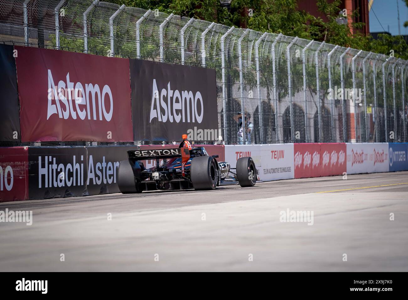 31 mai 2024, Detroit, Mi, États-Unis : le pilote de LA SÉRIE NTT INDYCAR, SANTINO FERRUCCI (14) de Woodbury, Connecticut, pratique pour le Grand Prix de Detroit dans Streets of Detroit à Detroit, mi. (Crédit image : © Walter G. Arce Sr./ASP via ZUMA Press Wire) USAGE ÉDITORIAL SEULEMENT! Non destiné à UN USAGE commercial ! Banque D'Images 31 mai 2024, Detroit, Mi, États-Unis : le pilote de LA SÉRIE NTT INDYCAR, SANTINO FERRUCCI (14) de Woodbury, Connecticut, pratique pour le Grand Prix de Detroit dans Streets of Detroit à Detroit, mi. (Crédit image : © Walter G. Arce Sr./ASP via ZUMA Press Wire) USAGE ÉDITORIAL SEULEMENT! Non destiné à UN USAGE commercial ! Banque D'Images