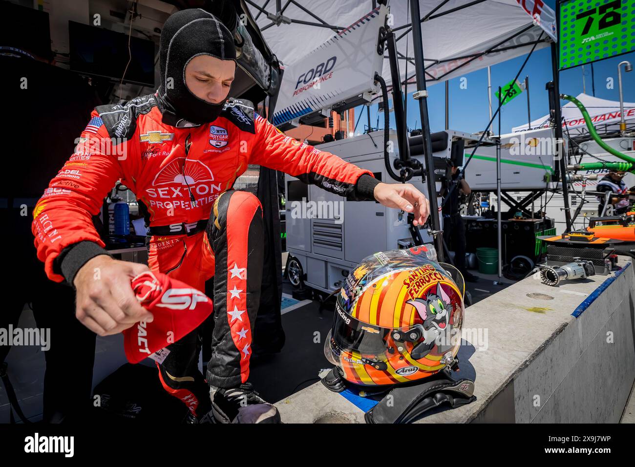 31 mai 2024, Detroit, Mi, États-Unis : SANTINO FERRUCCI (14), pilote de LA SÉRIE NTT INDYCAR de Woodbury, Connecticut, se prépare à s'entraîner pour le Grand Prix de Detroit dans les rues de Detroit à Detroit, mi. (Crédit image : © Walter G. Arce Sr./ASP via ZUMA Press Wire) USAGE ÉDITORIAL SEULEMENT! Non destiné à UN USAGE commercial ! Banque D'Images 31 mai 2024, Detroit, Mi, États-Unis : SANTINO FERRUCCI (14), pilote de LA SÉRIE NTT INDYCAR de Woodbury, Connecticut, se prépare à s'entraîner pour le Grand Prix de Detroit dans les rues de Detroit à Detroit, mi. (Crédit image : © Walter G. Arce Sr./ASP via ZUMA Press Wire) USAGE ÉDITORIAL SEULEMENT! Non destiné à UN USAGE commercial ! Banque D'Images
