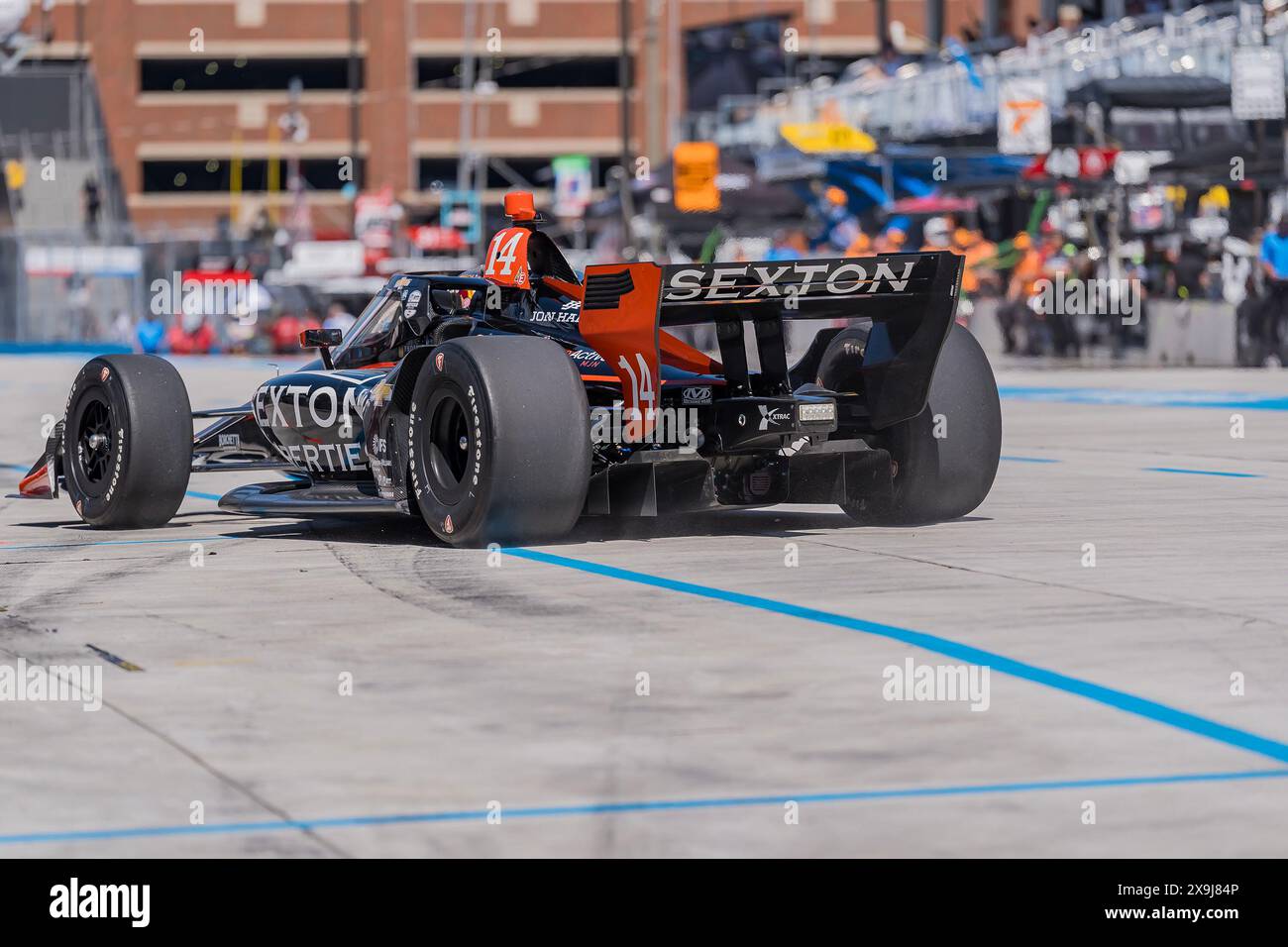 31 mai 2024, Detroit, Mi, États-Unis : le pilote de LA SÉRIE NTT INDYCAR, SANTINO FERRUCCI (14) de Woodbury, Connecticut, pratique pour le Grand Prix de Detroit dans Streets of Detroit à Detroit, mi. (Crédit image : © Walter G. Arce Sr./ASP via ZUMA Press Wire) USAGE ÉDITORIAL SEULEMENT! Non destiné à UN USAGE commercial ! Banque D'Images 31 mai 2024, Detroit, Mi, États-Unis : le pilote de LA SÉRIE NTT INDYCAR, SANTINO FERRUCCI (14) de Woodbury, Connecticut, pratique pour le Grand Prix de Detroit dans Streets of Detroit à Detroit, mi. (Crédit image : © Walter G. Arce Sr./ASP via ZUMA Press Wire) USAGE ÉDITORIAL SEULEMENT! Non destiné à UN USAGE commercial ! Banque D'Images