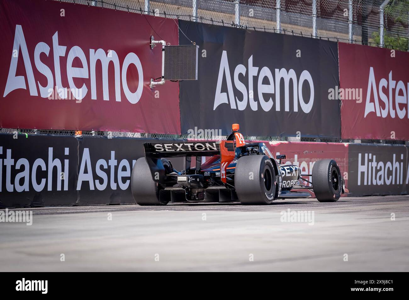 31 mai 2024, Detroit, Mi, États-Unis : le pilote de LA SÉRIE NTT INDYCAR, SANTINO FERRUCCI (14) de Woodbury, Connecticut, pratique pour le Grand Prix de Detroit dans Streets of Detroit à Detroit, mi. (Crédit image : © Walter G. Arce Sr./ASP via ZUMA Press Wire) USAGE ÉDITORIAL SEULEMENT! Non destiné à UN USAGE commercial ! Banque D'Images 31 mai 2024, Detroit, Mi, États-Unis : le pilote de LA SÉRIE NTT INDYCAR, SANTINO FERRUCCI (14) de Woodbury, Connecticut, pratique pour le Grand Prix de Detroit dans Streets of Detroit à Detroit, mi. (Crédit image : © Walter G. Arce Sr./ASP via ZUMA Press Wire) USAGE ÉDITORIAL SEULEMENT! Non destiné à UN USAGE commercial ! Banque D'Images