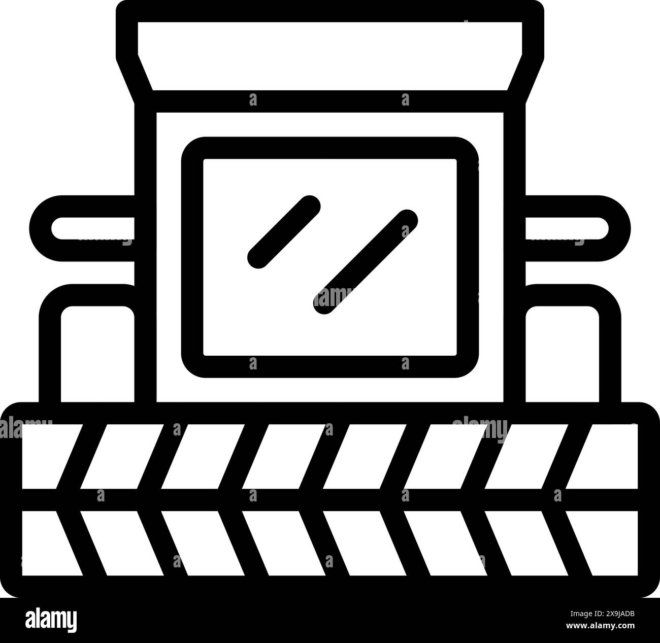 Illustration détaillée d'icône d'appareil photo vintage avec dessin au trait minimaliste et design rétro nostalgique en noir et blanc, parfait pour la photographie et l'imagerie classique, disponible en téléchargement numérique Illustration de Vecteur