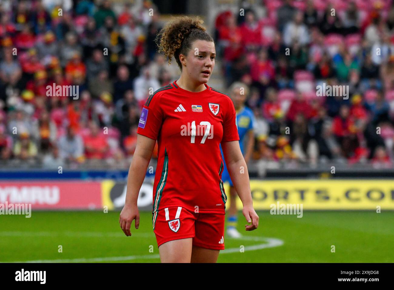 Llanelli, pays de Galles. 31 mai 2024. Mary McAteer du pays de Galles lors de la qualification UEFA Women's EURO 2025 entre le pays de Galles et l'Ukraine au Parc y Scarlets à Llanelli, pays de Galles, Royaume-Uni, le 31 mai 2024. Crédit : Duncan Thomas/Majestic Media. Banque D'Images