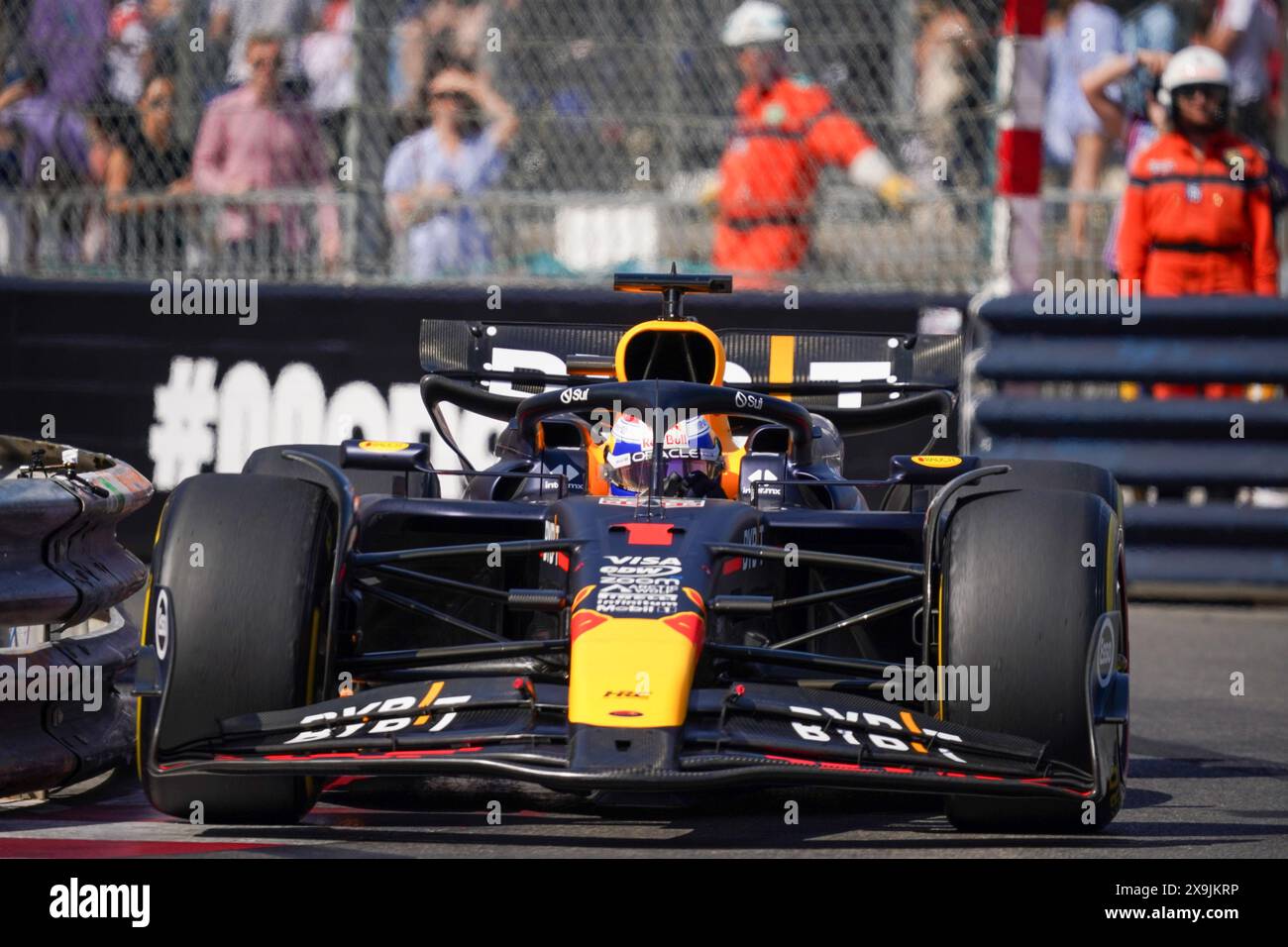 Montecarlo, Monaco. 26 mai 2024. Max Verstappen des pays-Bas pilotant la (1) Oracle Red Bull Racing RB20 Honda RBPT, lors du GP Monaco, formule 1, sur le circuit de Monaco. Crédit : Alessio Morgese/Alessio Morgese/Emage/Alamy Live news Banque D'Images