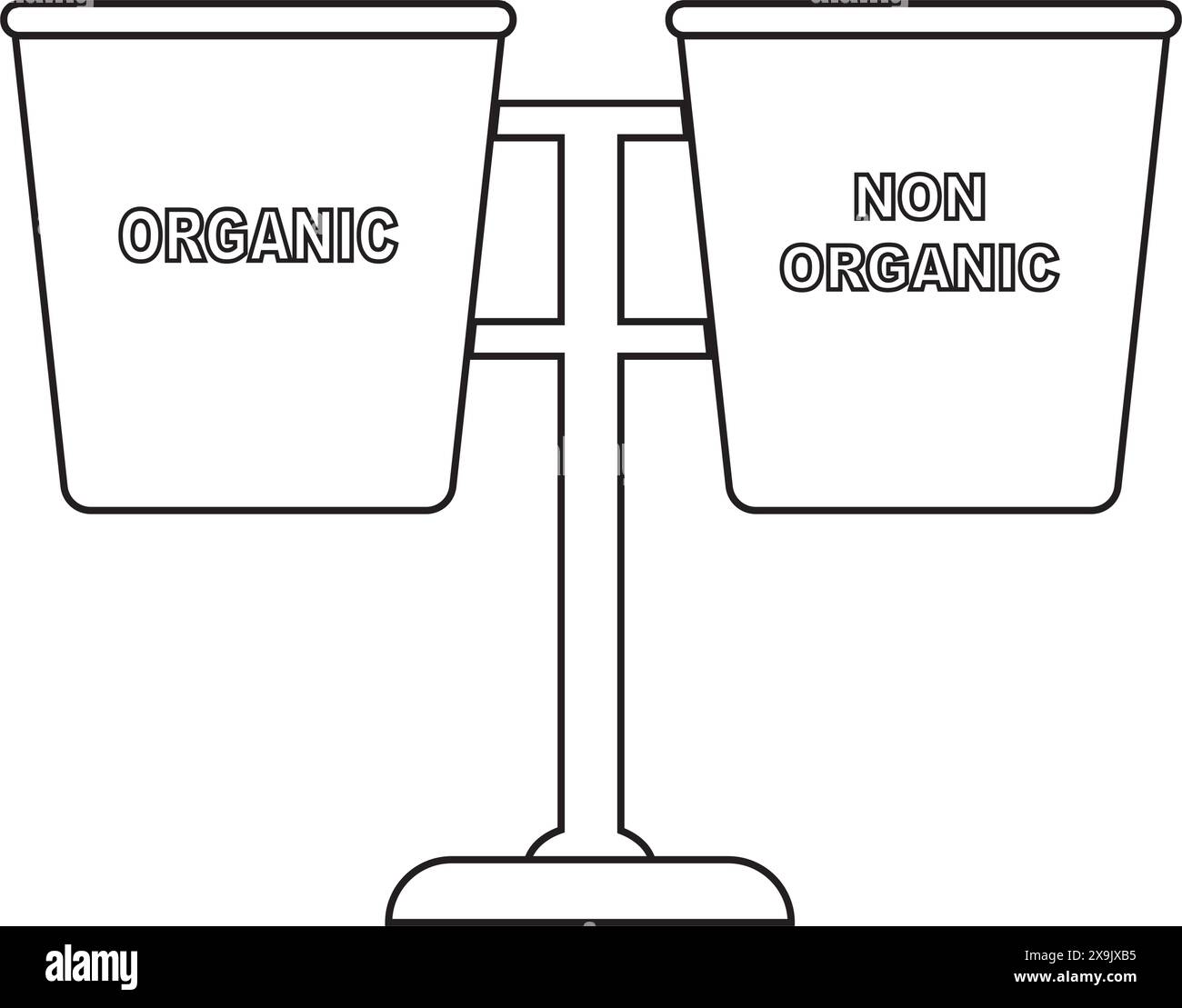 icône de poubelle, et sa désignation, conception vectorielle simple Illustration de Vecteur