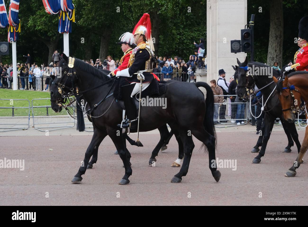 The Mall, Londres, Royaume-Uni. 1er juin 2024. La revue du Major General sur Trooping the Colour. Credit : Matthew Chattle/Alamy Live News Banque D'Images