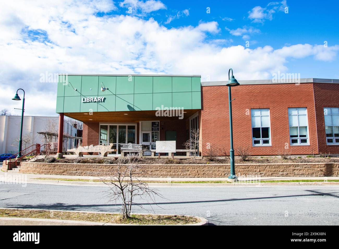 Bibliothèque publique au centre-ville d'Antigonish, Nouvelle-Écosse, Canada Banque D'Images