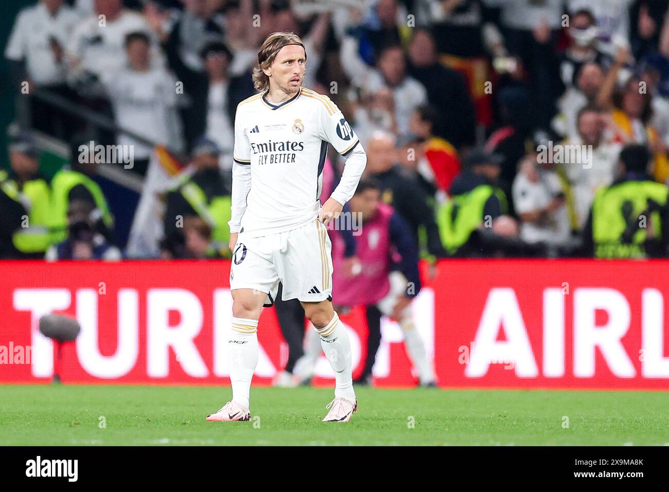 Londres, Croatie. 01 juin 2024. LONDRES, ANGLETERRE - 1er JUIN : Luka Modric du Real Madrid lors de la finale de l'UEFA Champions League 2023/24 entre Borussia Dortmund et Real Madrid CF au stade de Wembley le 1er juin 2024 à Londres, Angleterre. Photo : Sanjin Strukic/PIXSELL crédit : Pixsell/Alamy Live News Banque D'Images