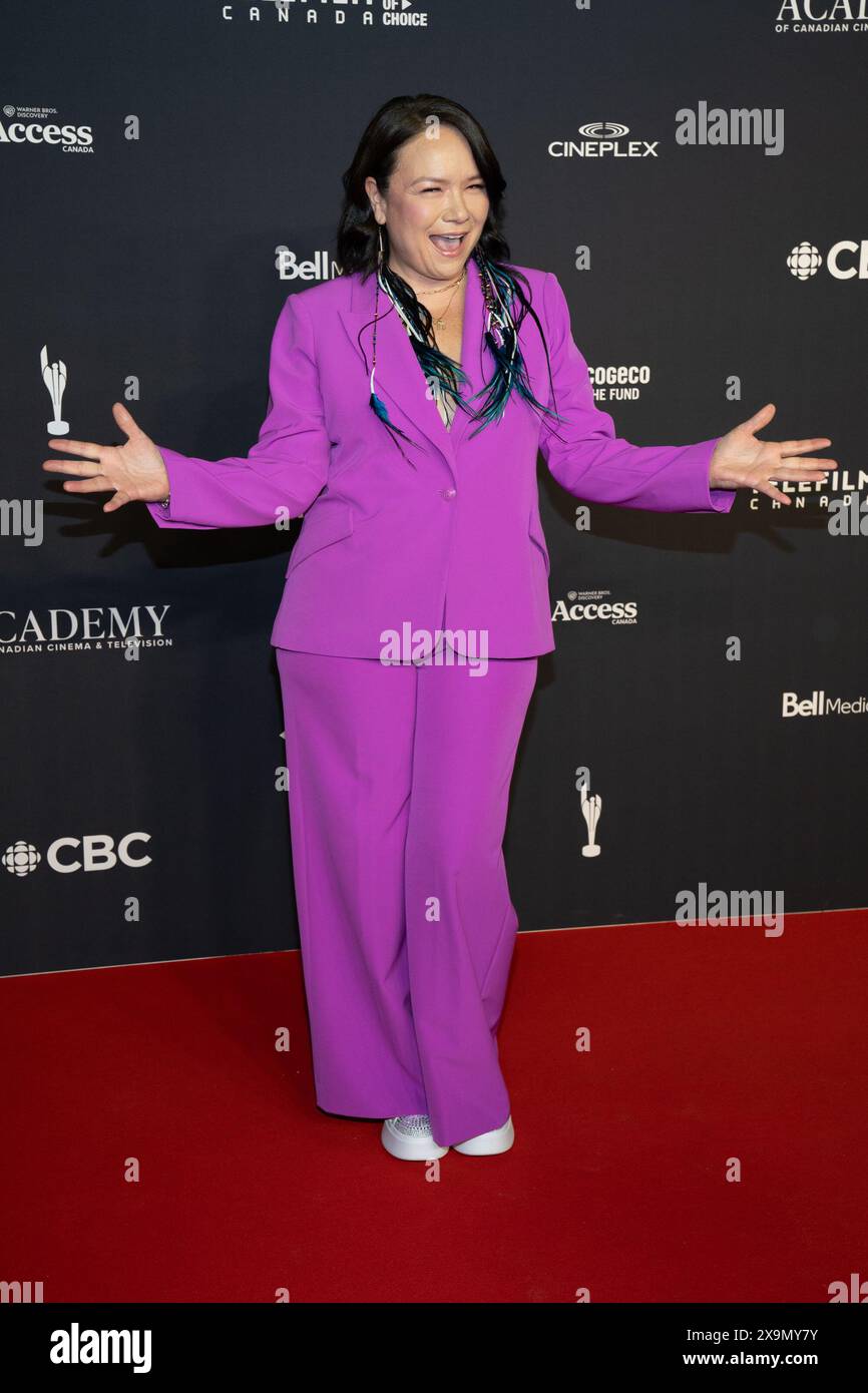 Toronto, Canada. 31 mai 2024. Jennifer Podemski assiste aux Prix écrans canadiens 2024 au CBC Broadcast Centre. Les Canadian Screen Awards, établis en 2013, honorent l'excellence dans les productions cinématographiques, télévisuelles et numériques partout au Canada. Organisés par l'Académie canadienne du cinéma et de la télévision, les prix célèbrent les meilleurs talents et réalisations du pays dans l'industrie du divertissement. Crédit : SOPA images Limited/Alamy Live News Banque D'Images