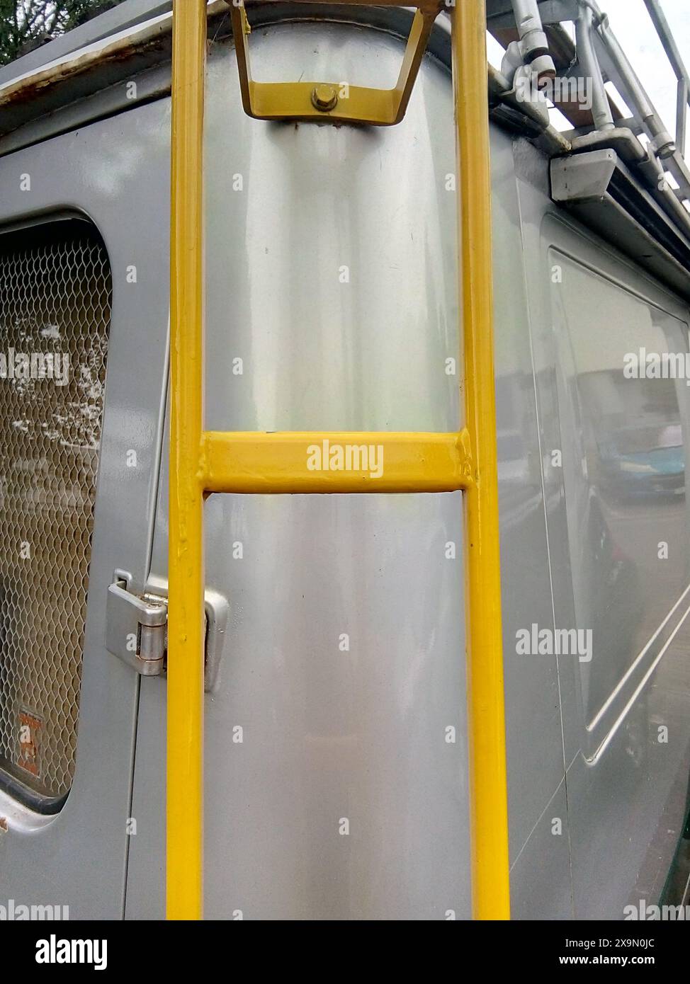 Détail d'un camping car, France Banque D'Images