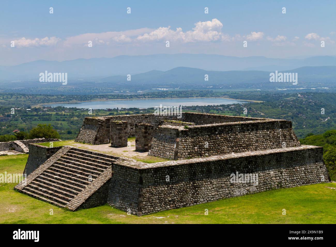 Ruines aztèques à Xochicalco, Mexique Banque D'Images