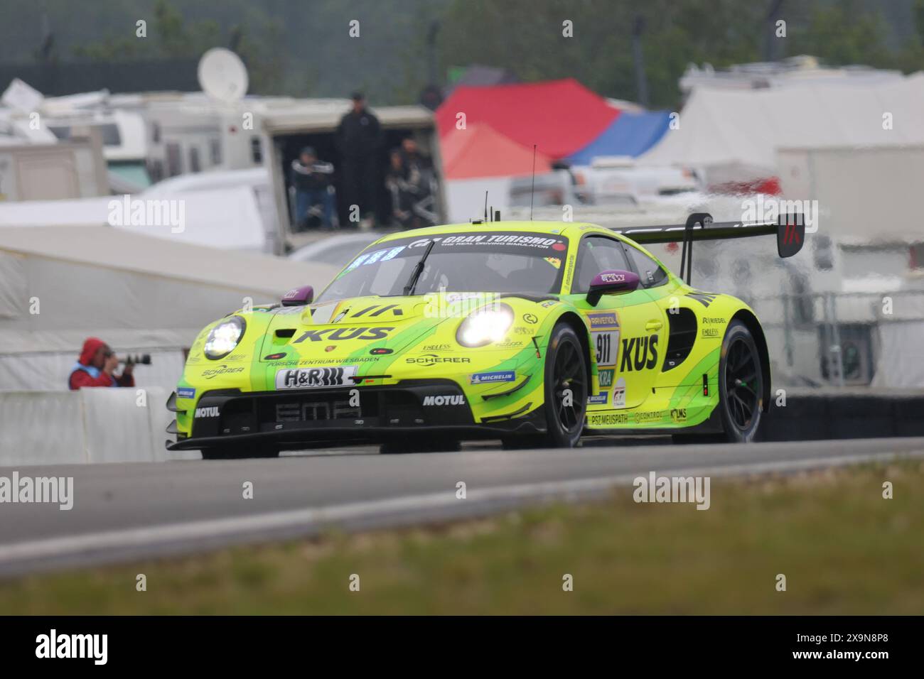 Laurens Vanthoor (Heusden-Zolder/bel) / Thomas Preining (Cracovie/POL) / Kevin Estre (Hoechst/AUT) / Ayhancan Gueven (TUR), #911, Porsche 911 GT3 R, Team : Manthey EMA (DEU), Motorsport, ADAC Ravenol 24H Rennen Nuerburgring, Nuerburg, 30.05.2024 - 02.06.2024, Samstag 01.06.2024 Foto : Eibner-Pressefoto/Juergen Augen Banque D'Images