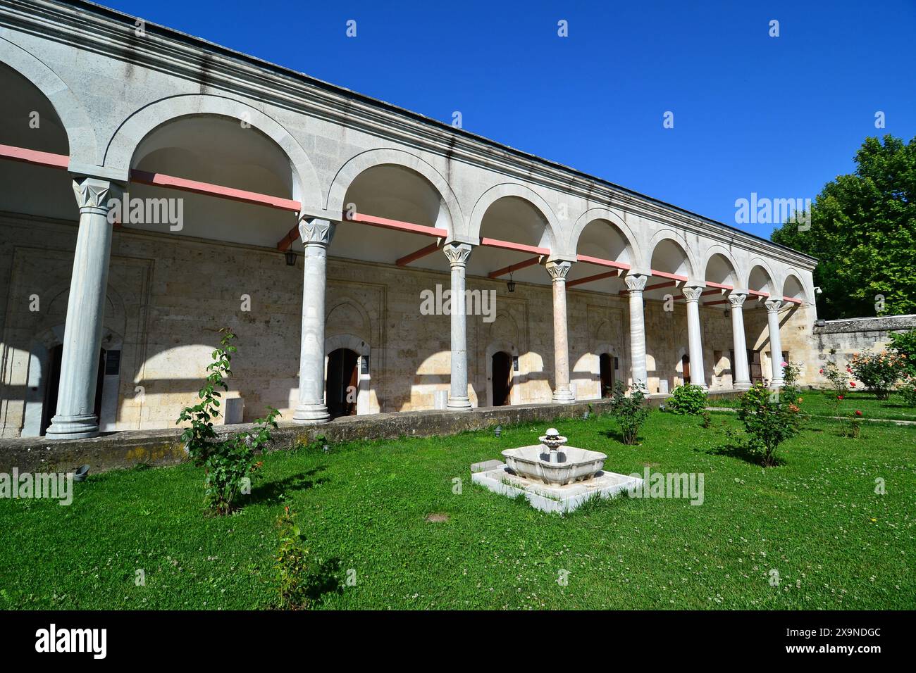 La mosquée et le complexe du sultan Beyazit II, situés à Edirne, en Turquie, ont été construits au XVe siècle. Banque D'Images