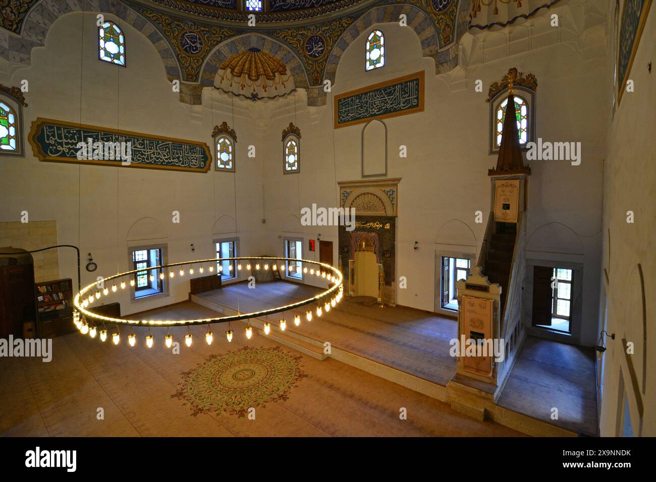 La mosquée Suleymaniye, située à Edirne, en Turquie, a été construite au XVe siècle. Banque D'Images