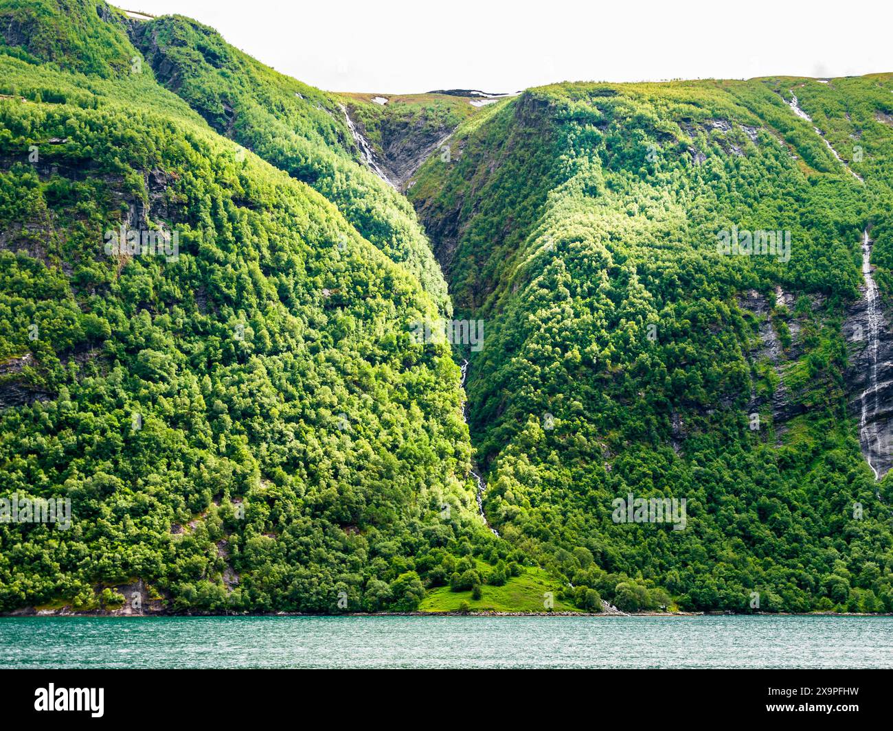 Vue de la belle Geirangerfjord, Norvège Banque D'Images