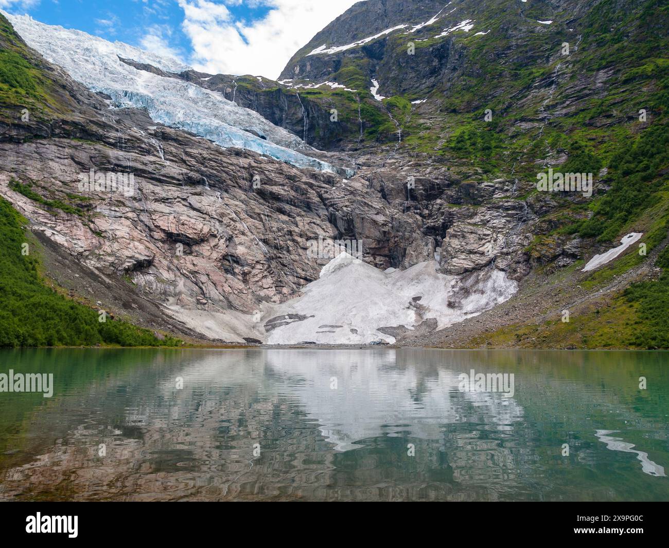 Langue glaciaire en Norvège Banque D'Images