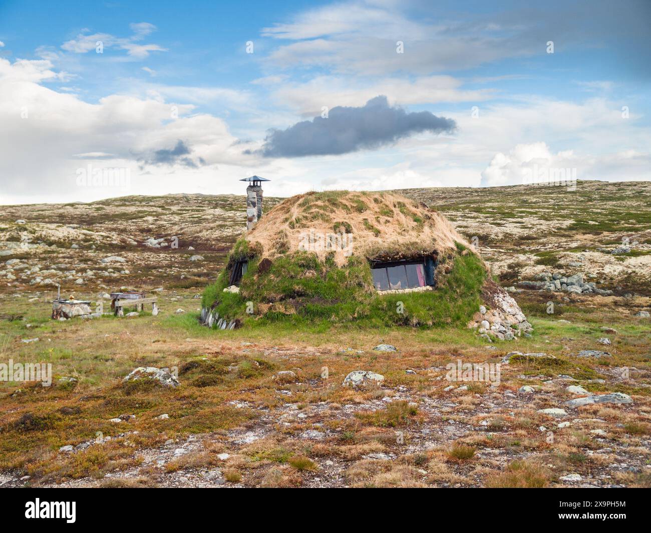 Hardangervidda - plateau de montagne dans le centre sud de la Norvège Banque D'Images
