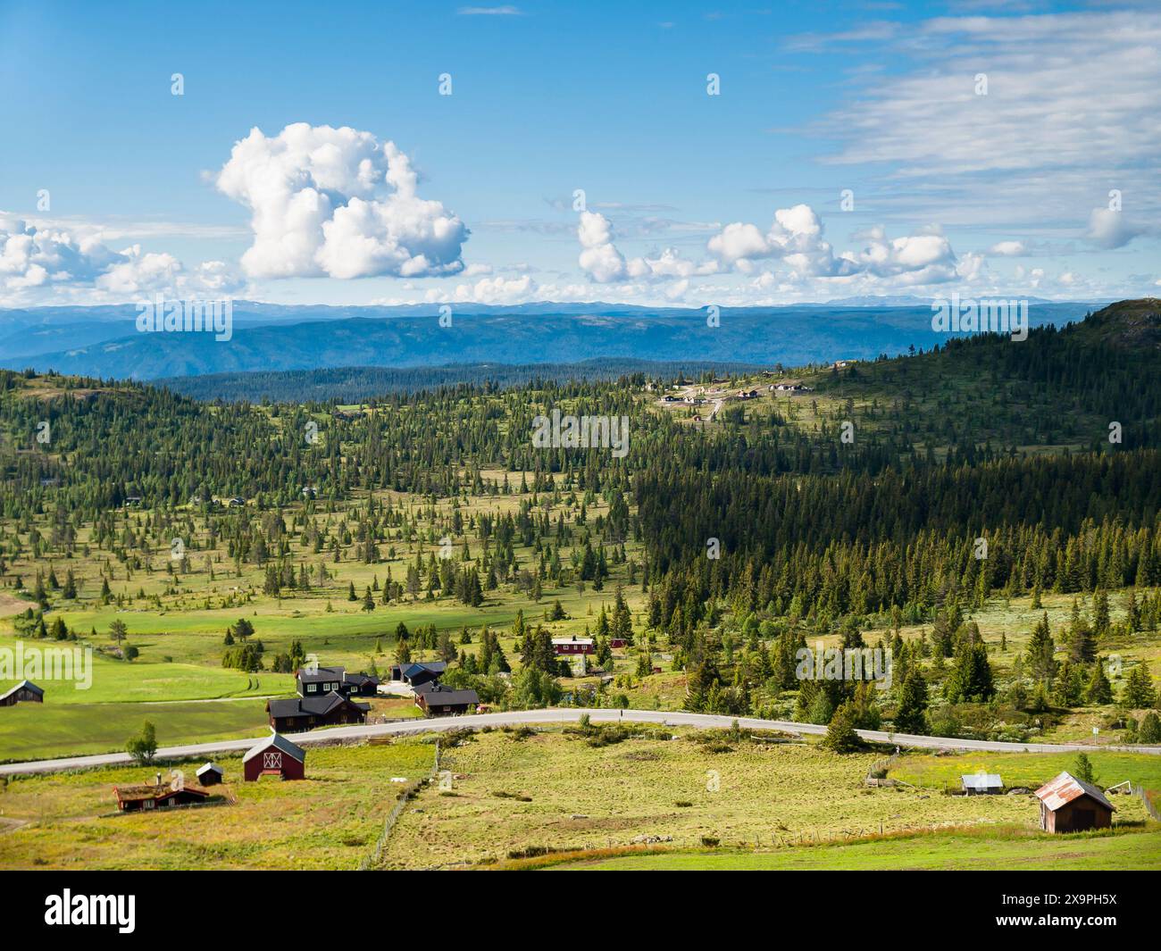 Vue sur la campagne, Norvège Banque D'Images