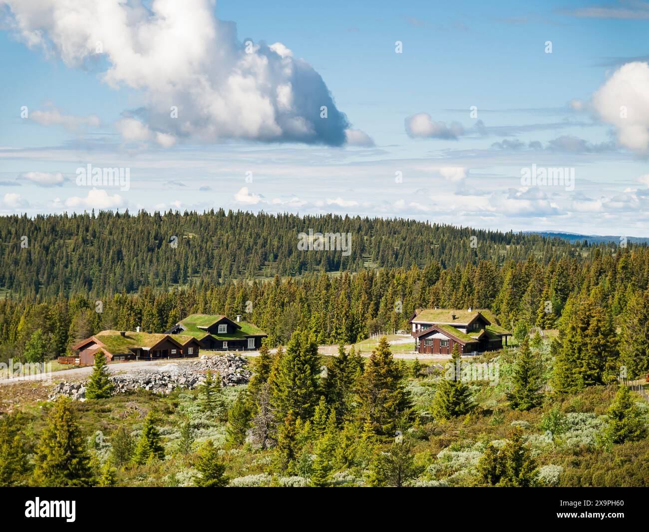 Vue sur la campagne, Norvège Banque D'Images