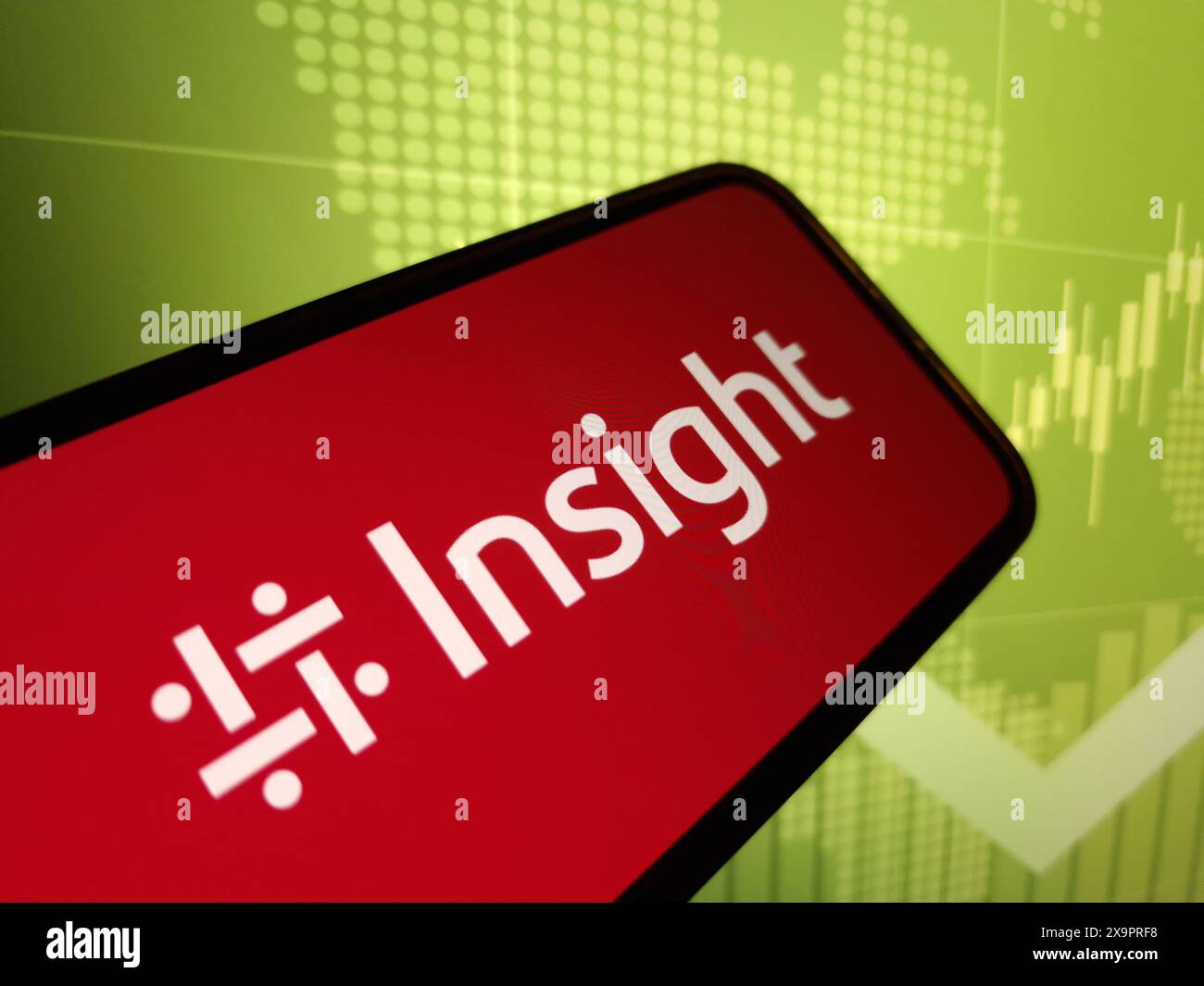 Konskie, Pologne - 29 mai 2024 : logo de la société Insight Enterprises affiché sur le téléphone portable Banque D'Images