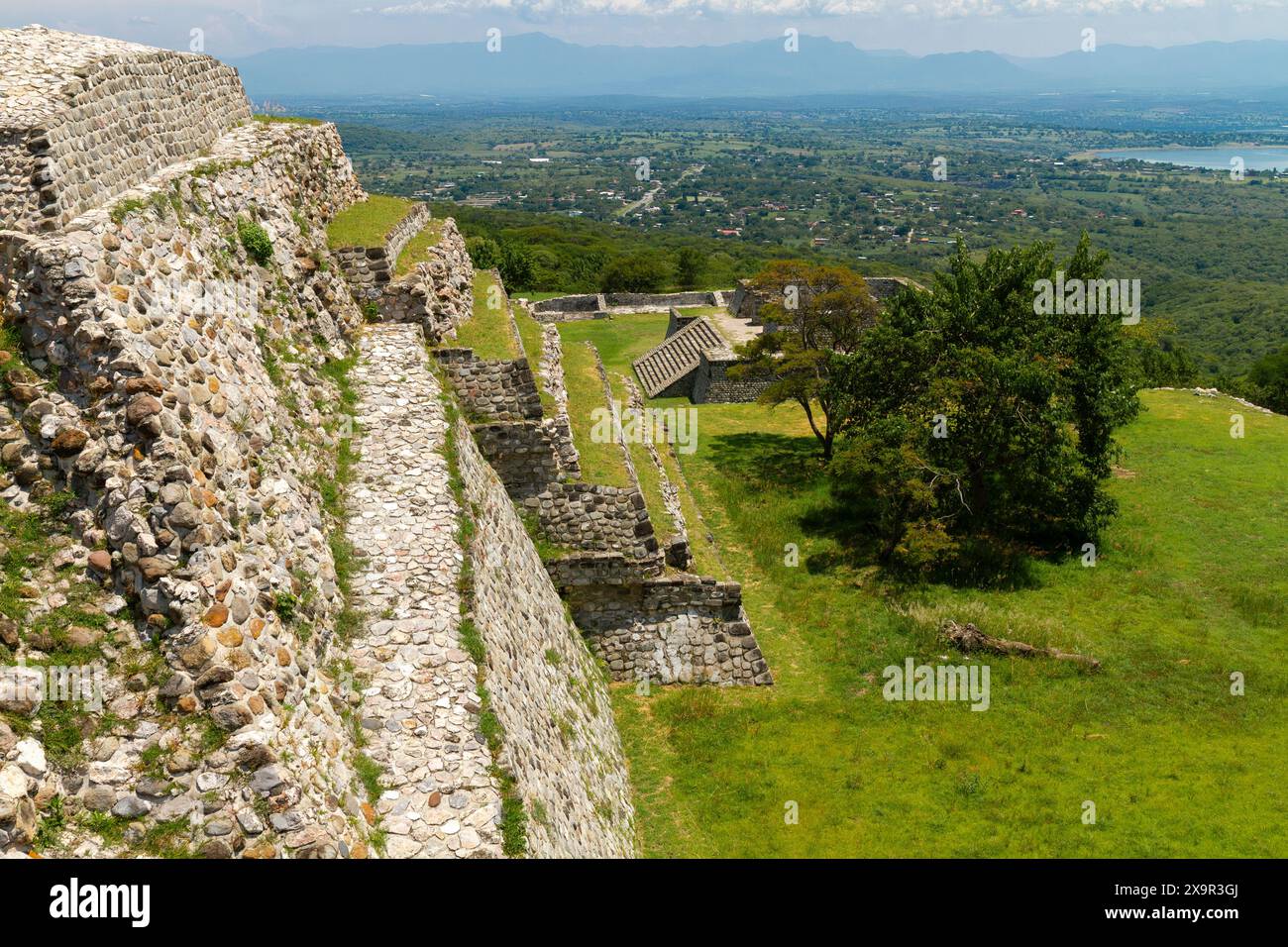 Ruines aztèques à Xochicalco, Mexique Banque D'Images