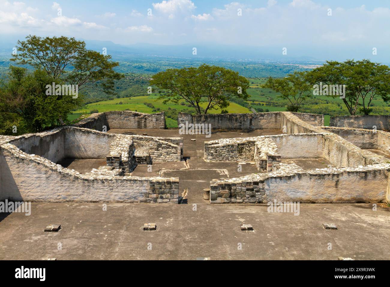 Ruines aztèques à Xochicalco, Mexique Banque D'Images
