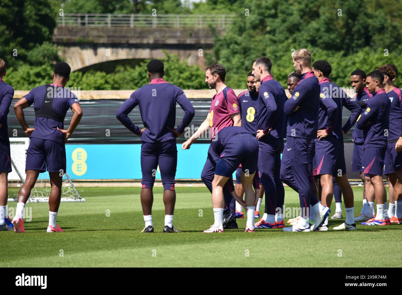 Darlington, Royaume-Uni. 02 juin 2024. L’équipe provisoire d’Angleterre de Gareth Southgate s’entraîne au Rockliffe Park de Middlesbrough avant leur match contre la Bosnie-Herzégovine dans le cadre de leurs préparatifs pour les Championnats d’Europe de l’UEFA. Crédit : James Hind/Alamy. Banque D'Images