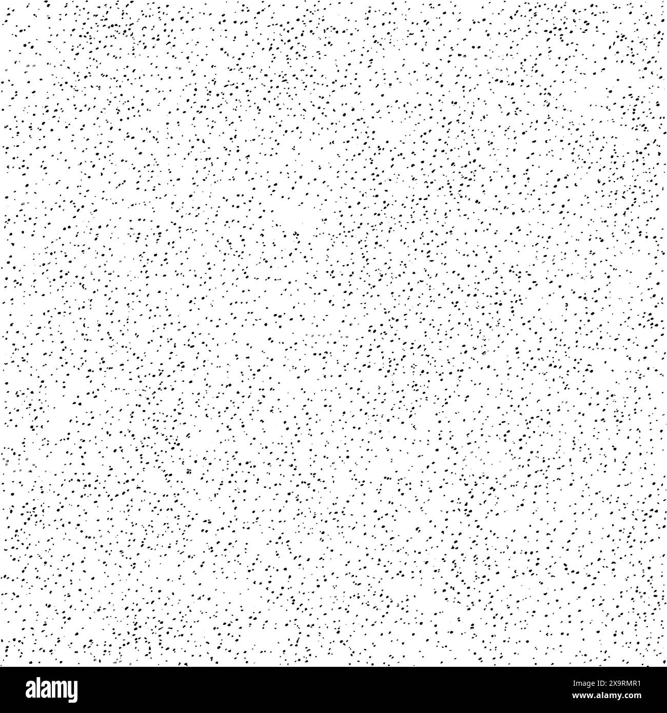Petites éclaboussures gritty sur fond blanc. Motif sans couture vectoriel avec des points noirs sur la surface usée rugueuse. Illustration de Vecteur