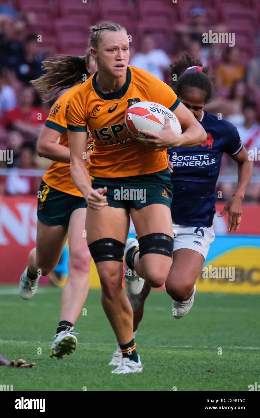 Le match HSBC Rugby SVNS Series a eu lieu entre le stade Civitas Metropolitano le 1er juin 2024 à Madrid, en Espagne Banque D'Images