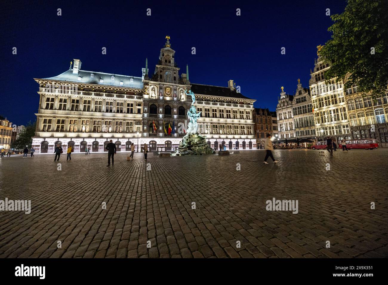 Le Grote Markt à Anvers, Flandre, Belgique Banque D'Images
