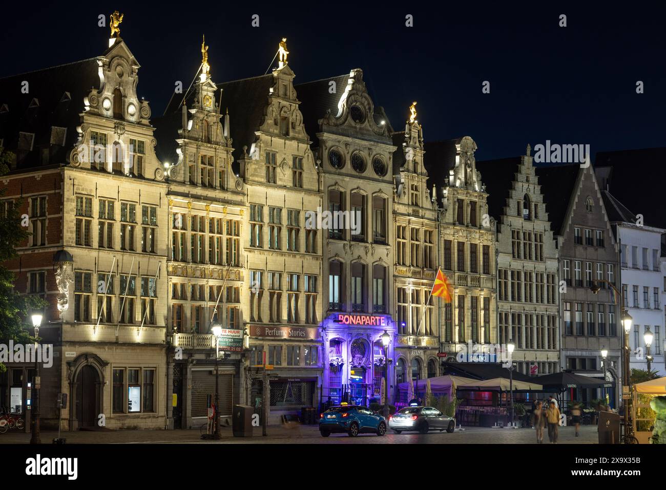 Bâtiments sur le Grote Markt à Anvers, Flandre, Belgique Banque D'Images