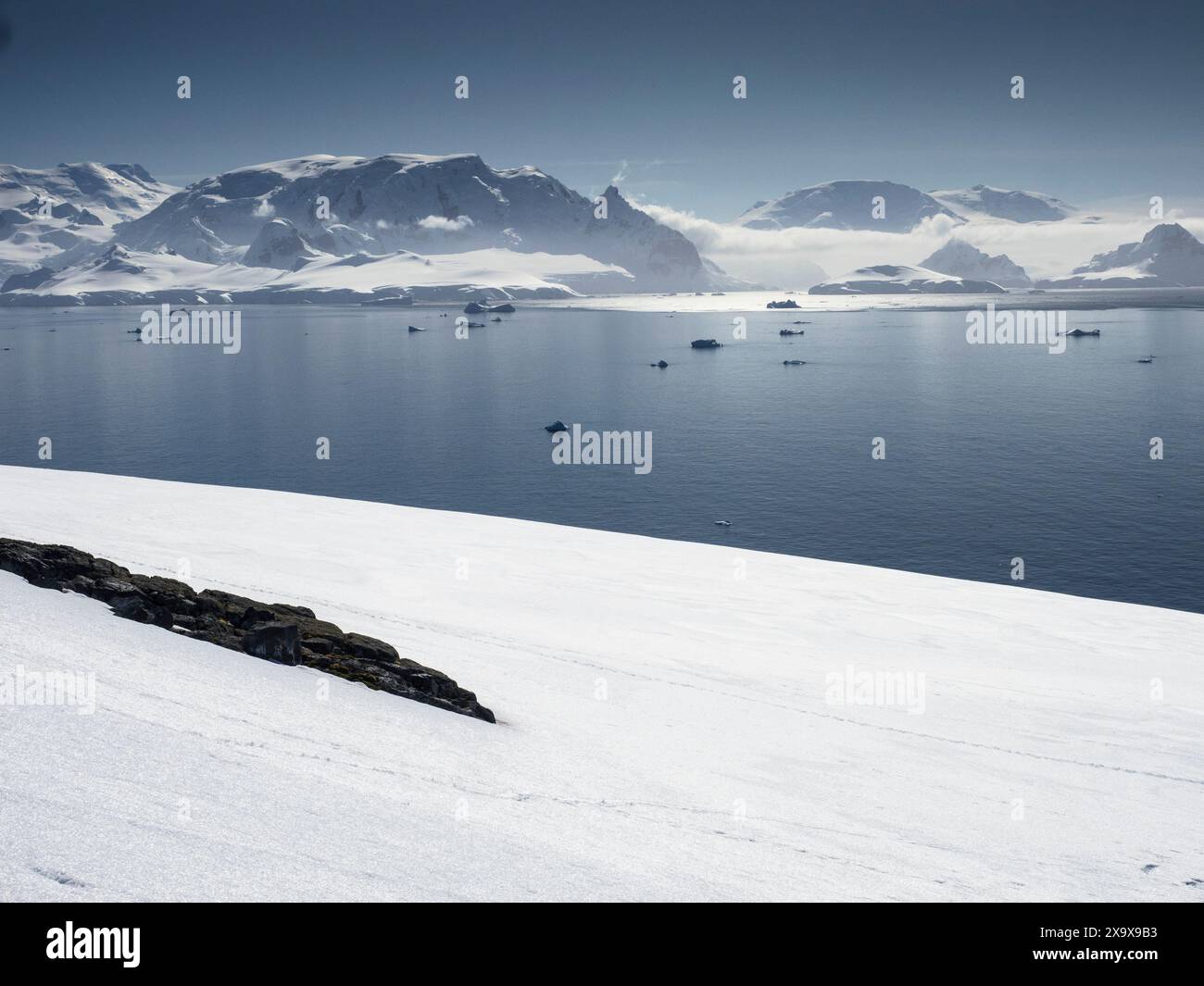 Palaver point, deux îles Hummock, Antarctique Banque D'Images