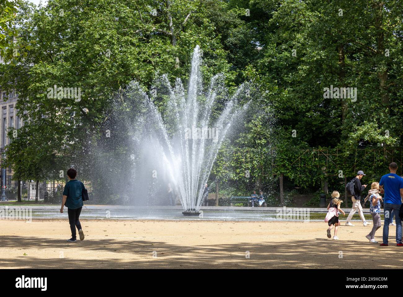 Le Parc de Bruxelles à Bruxelles, la capitale belge Banque D'Images