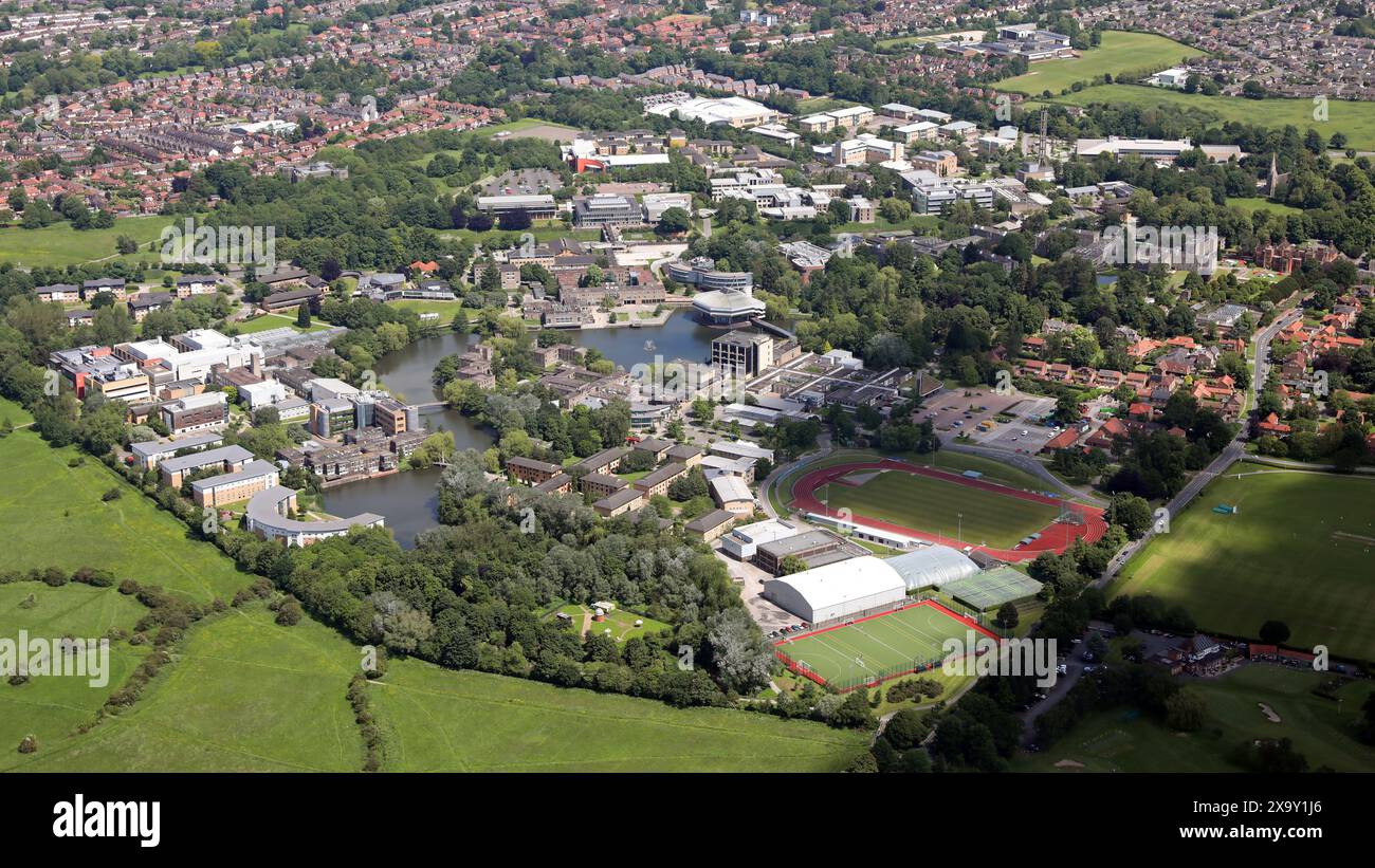 Vue aérienne de l'Université York de l'ouest vers l'est Banque D'Images