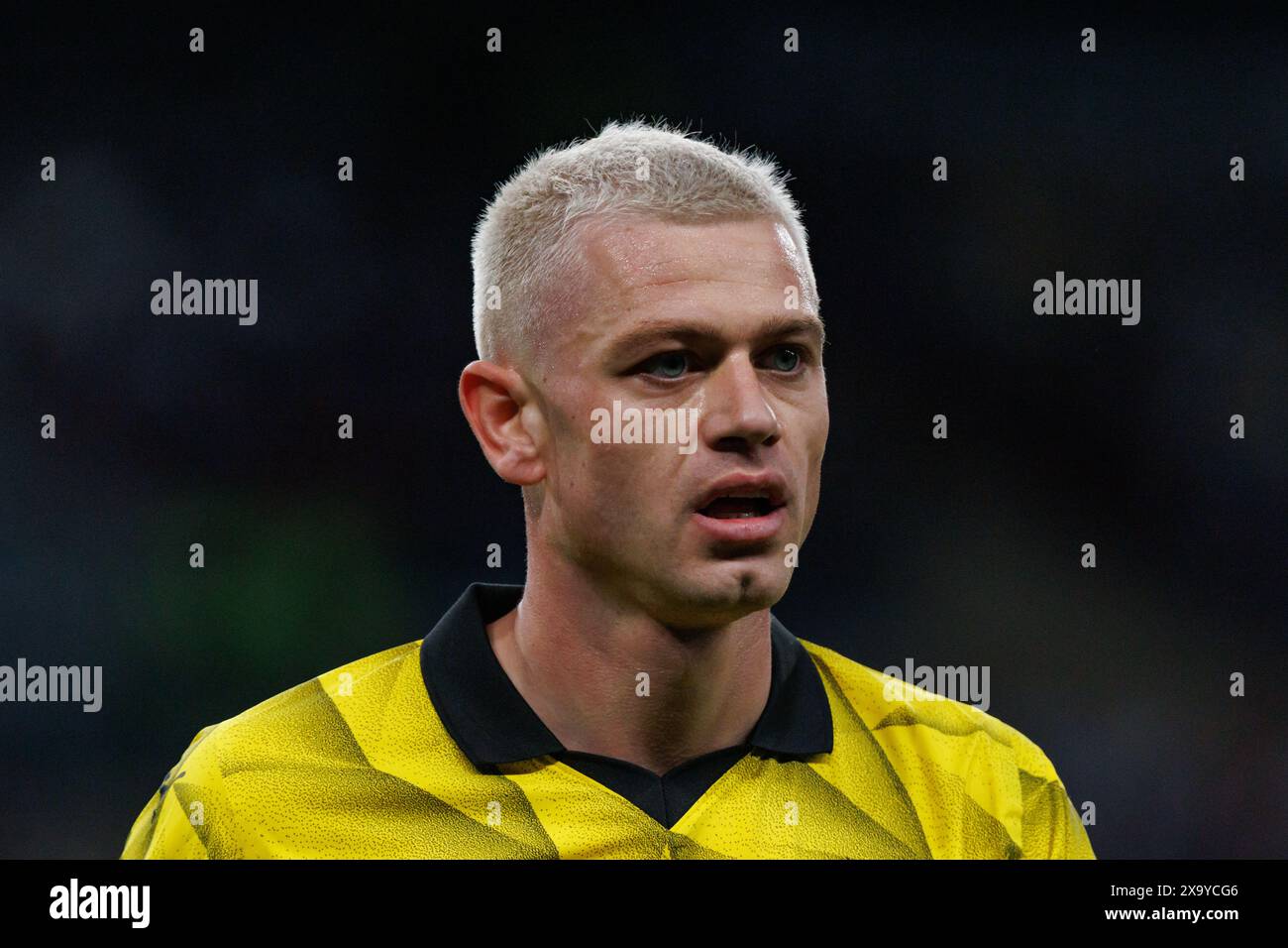 Julian Ryerson lors de la finale de la Ligue des Champions 2024 entre le Borussia Dortmund et le Real Madrid (Maciej Rogowski) Banque D'Images