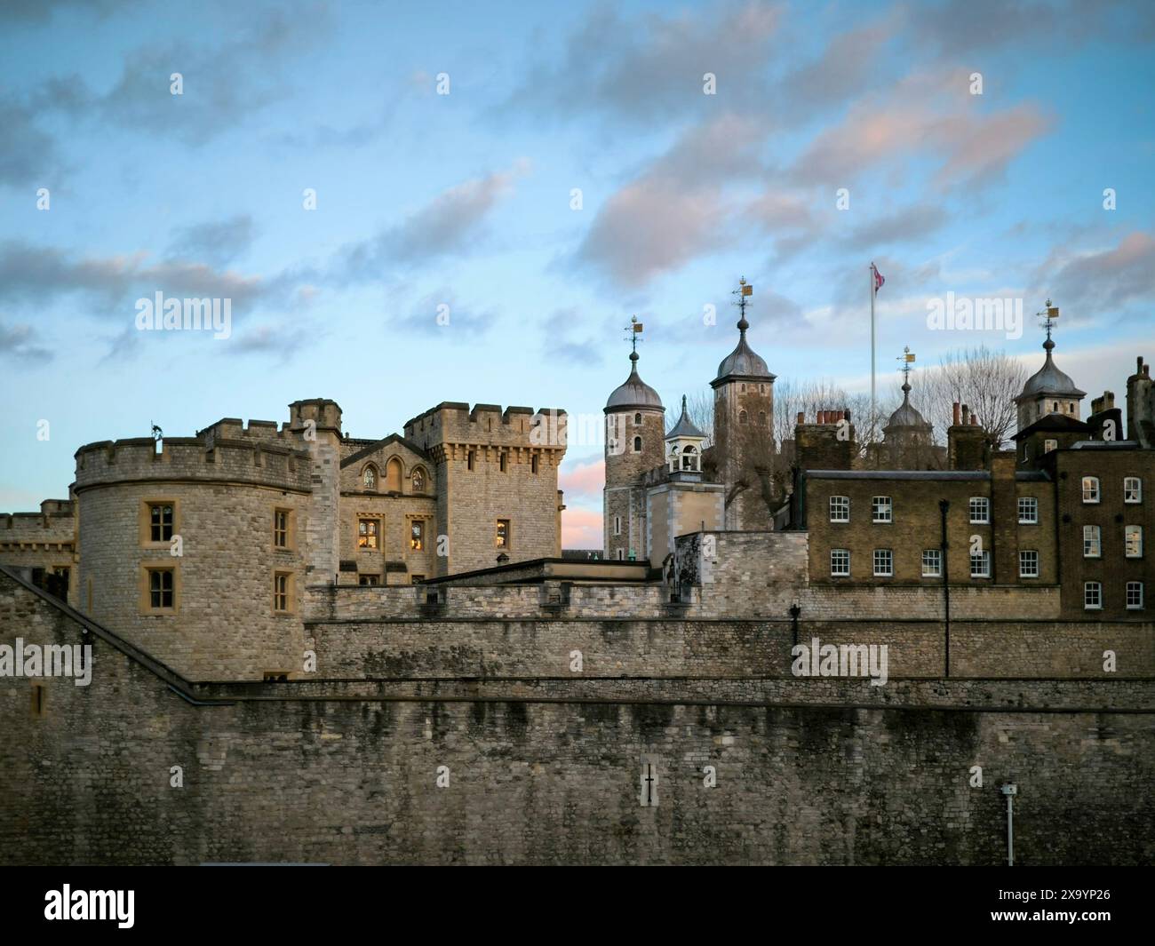 La Tour du château de Londres à Londres, Angleterre. Banque D'Images