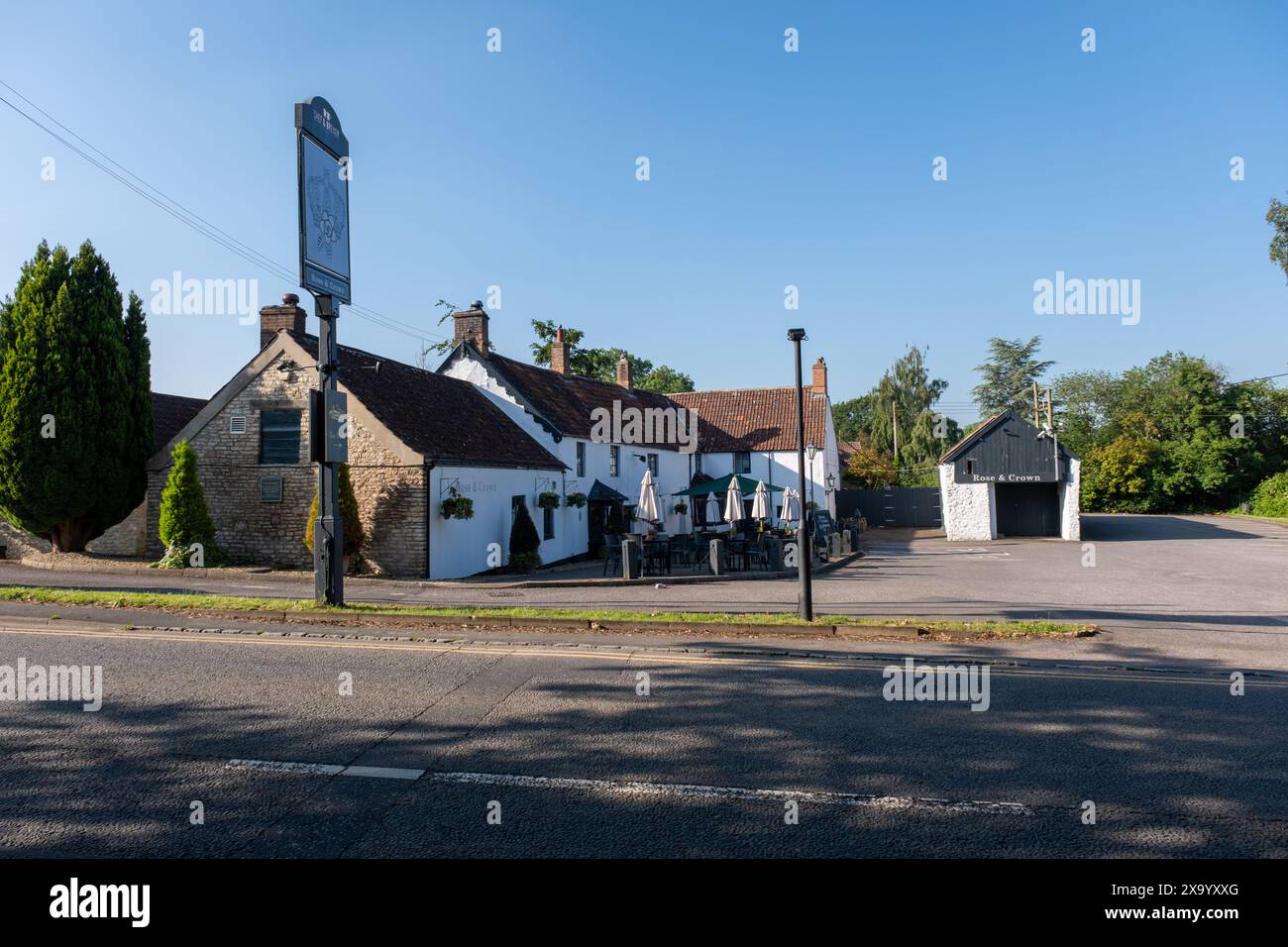 Rose & Crown pub, Wick, Bristol, Royaume-Uni Banque D'Images