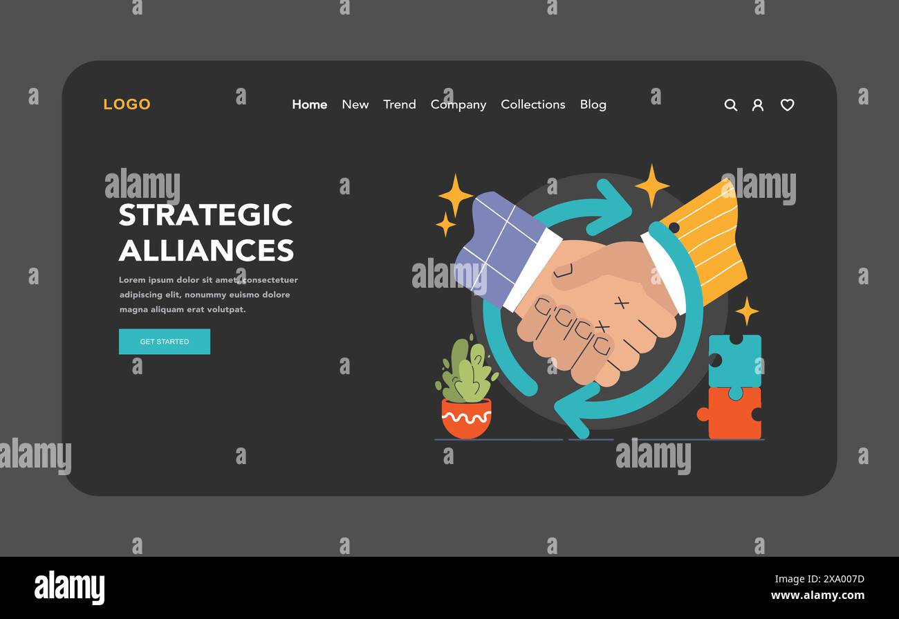 Bande ou palier d'intégration verticale. Optimisation et contrôle de la chaîne logistique de l'entreprise. Stratégie commerciale de la fabrication aux ventes. Flux de production optimisé. Illustration vectorielle plate Illustration de Vecteur