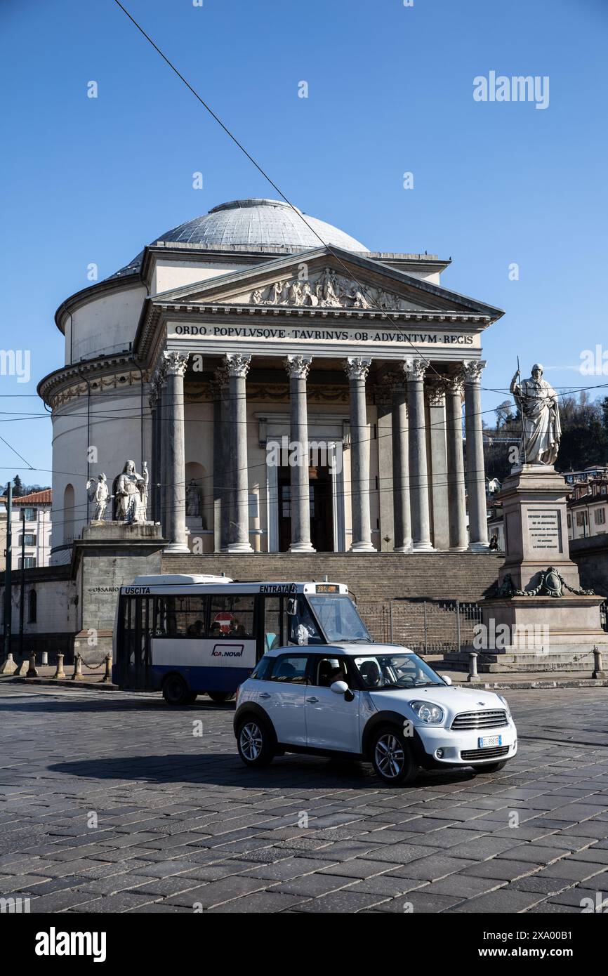 Église Gran Madre Di Dio, Turin, Italie Banque D'Images