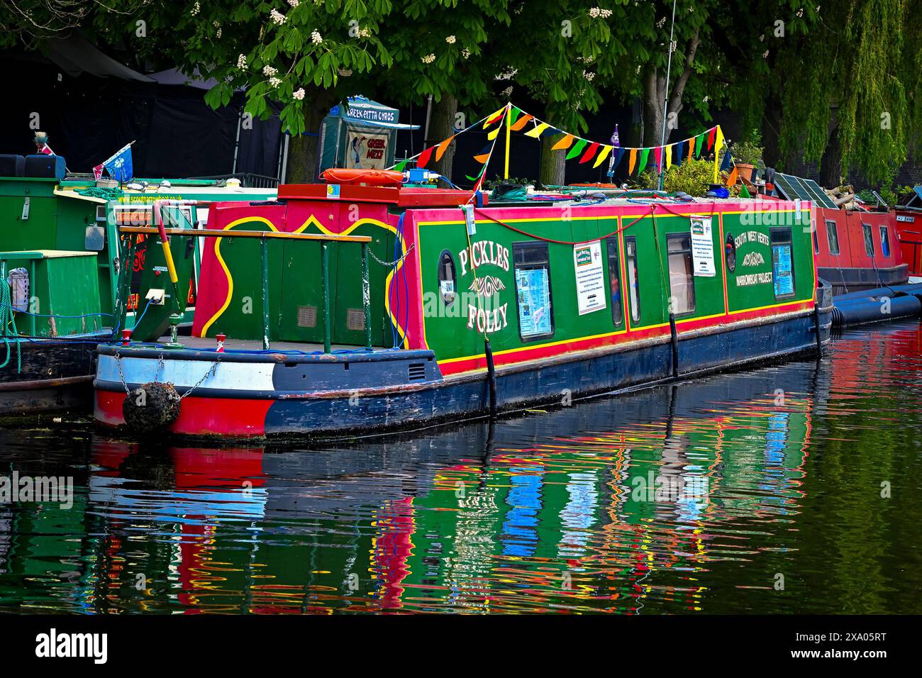 Pickles Folly, canal Boat, Grand Union canal, Little Venice, Londres, Angleterre, U. K Banque D'Images