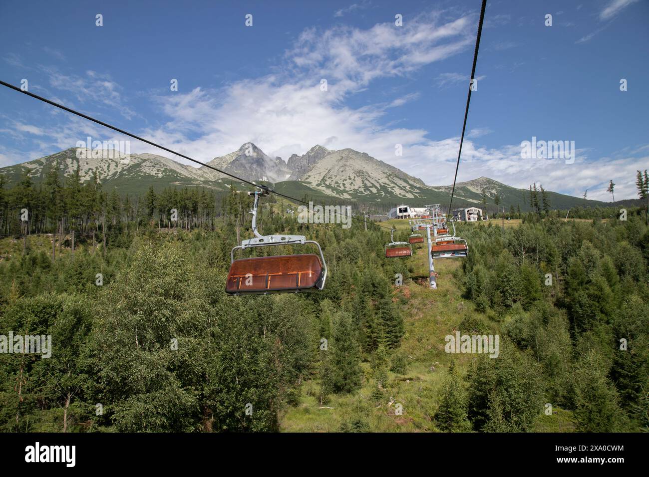 Une vue panoramique sur les montagnes Tatras en Slovaquie Banque D'Images