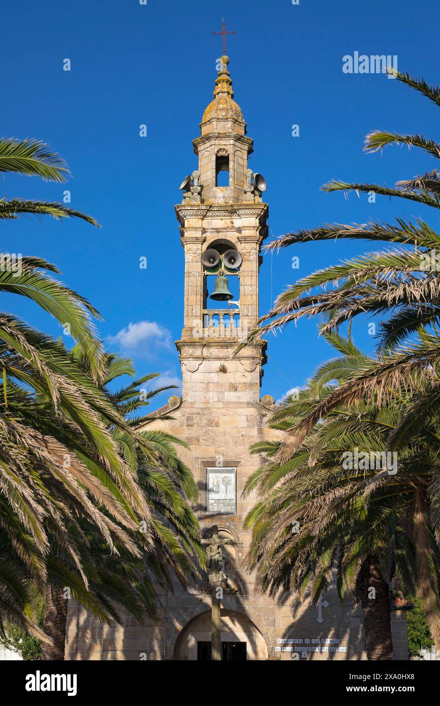 Espagne, Galice, Porto do son, Iglesia de San Vicente de Noal Banque D'Images