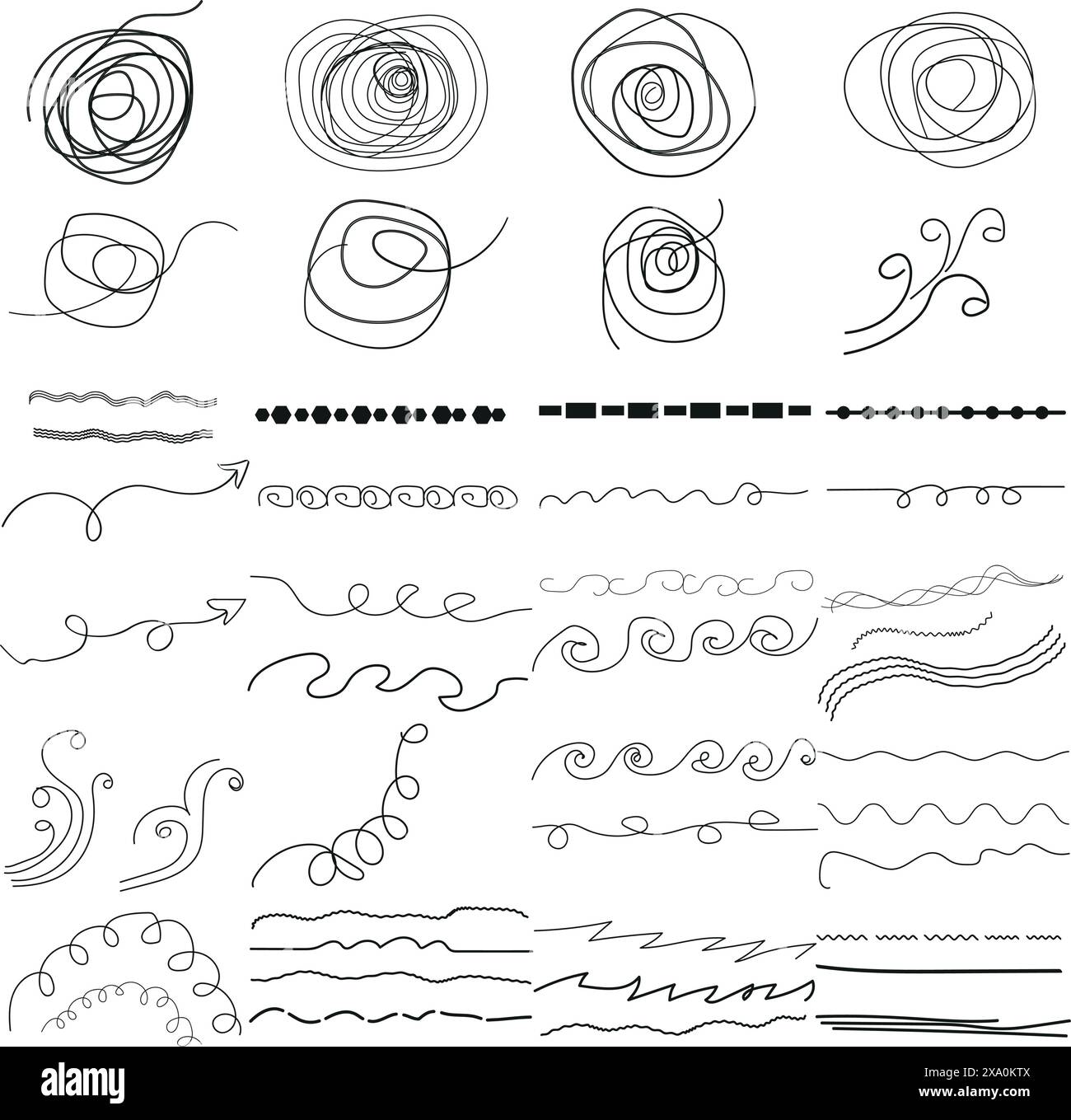 Icône Border Design Elements fleurs, coins décoratifs pour cartes de vœux, bannières, cartes de visite, invitations Illustration de Vecteur