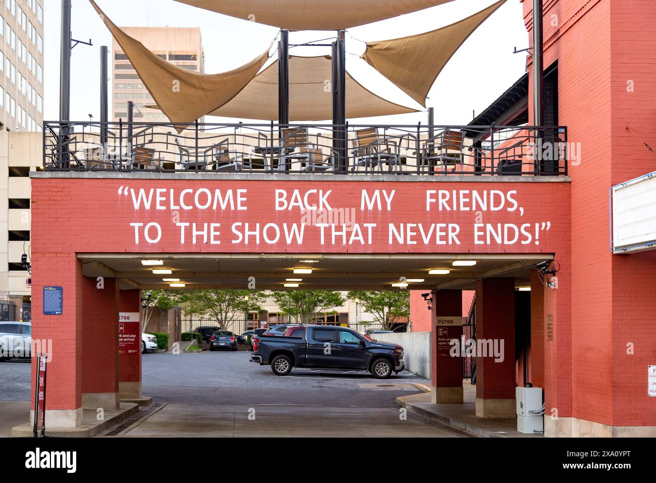 La scène animée de Beale Street à Memphis, Tennessee Banque D'Images
