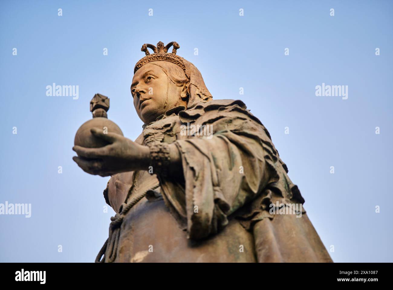 Southport, Sefton, Merseyside. Monument de la Reine Victoria, Nevill Street Banque D'Images