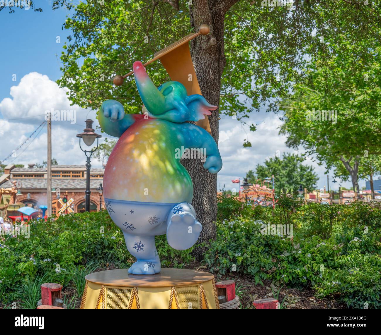 Smellephants on Parade, Display at Magic Kingdom ils ont une odeur unique Banque D'Images