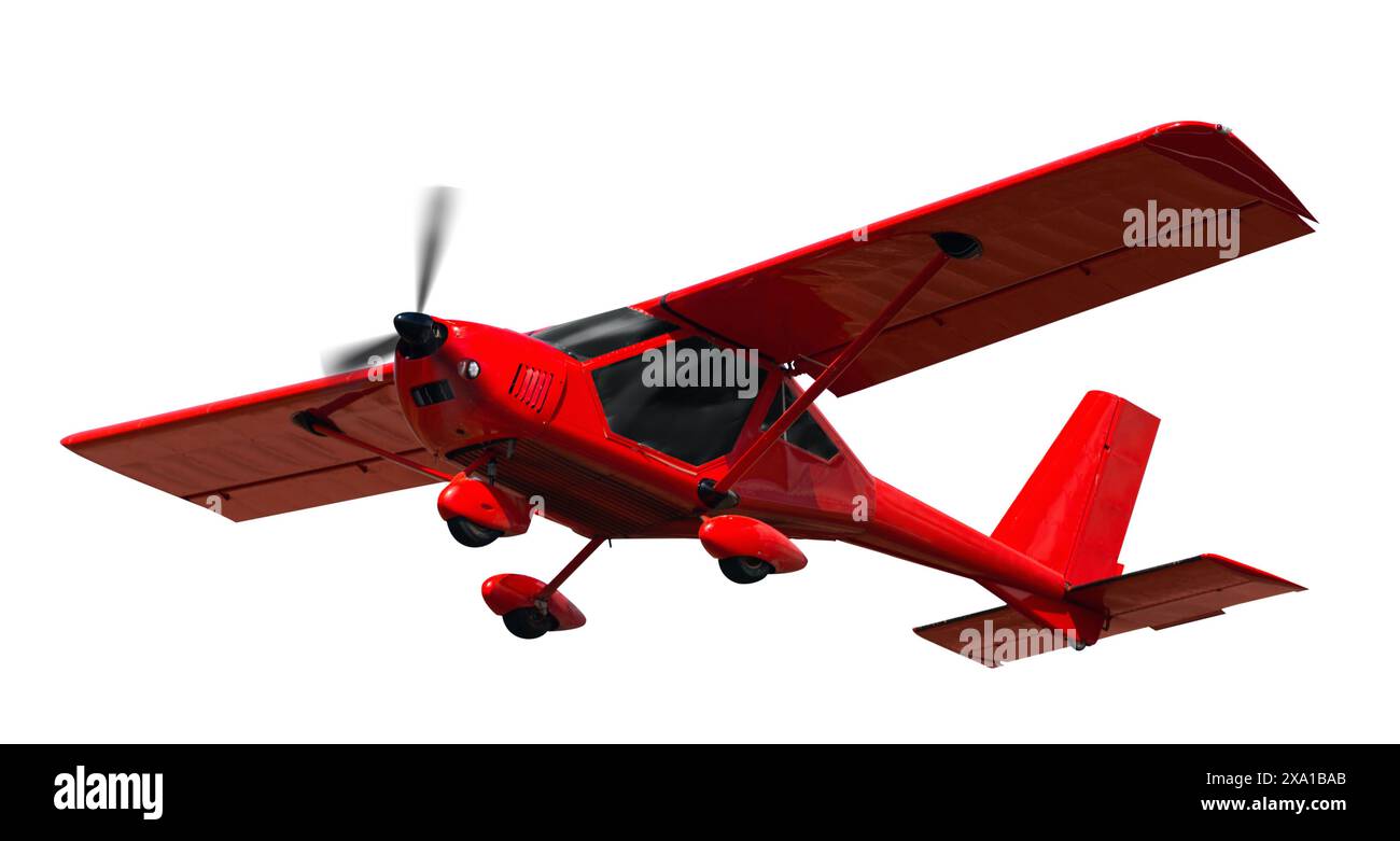 Avion de sport isolé sur un fond blanc propre Banque D'Images Avion de sport isolé sur un fond blanc propre Banque D'Images